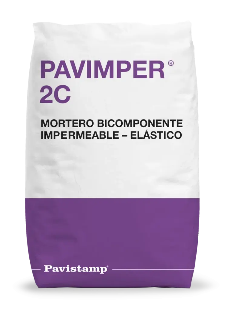 Pavimper 2C je dvokomponentni elastični cementni mort za hidroizolaciju betona, zidova i cementnih podloga. Namijenjen je zaštiti površina izloženih vodi, vlazi i kemijskim utjecajima, u interijerima i eksterijerima.