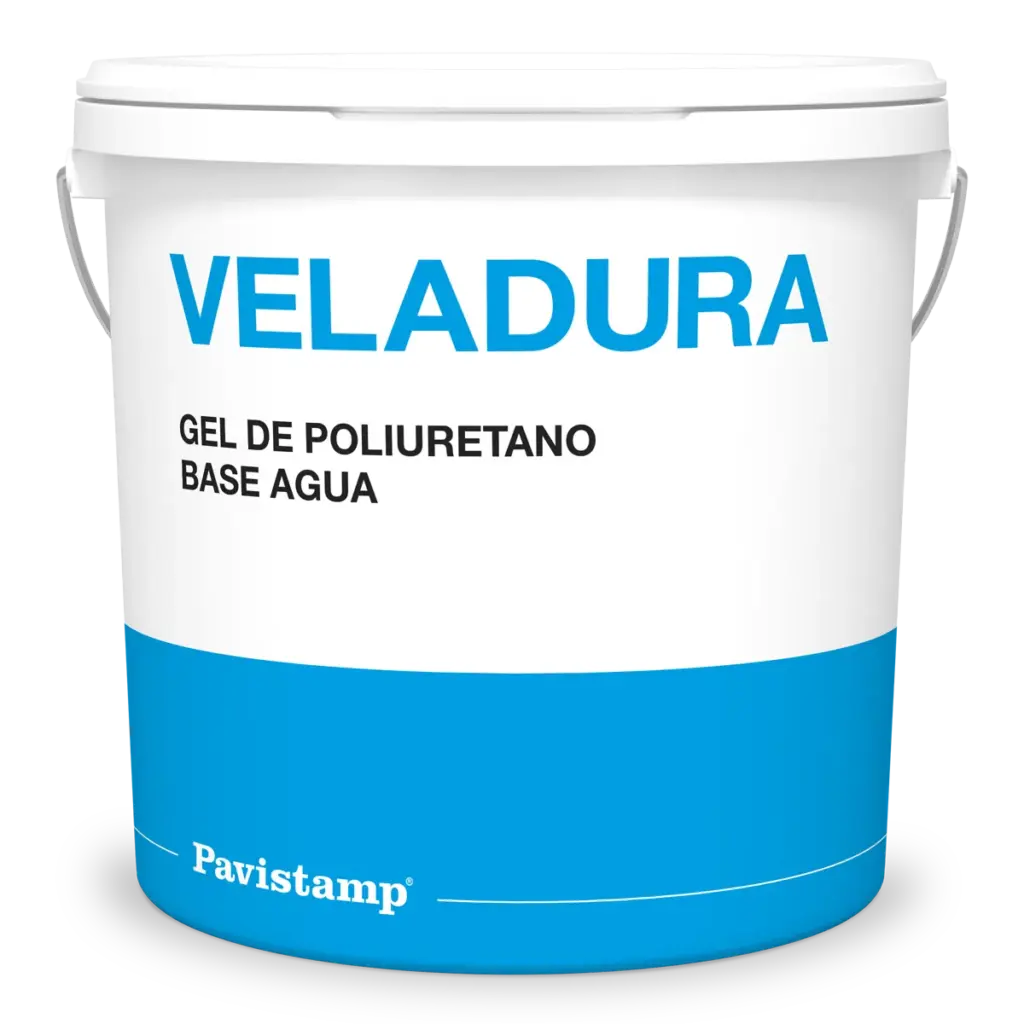 Veladura je jednokomponentni poliuretanski gel na bazi vode namijenjen za dekorativne završne premaze.